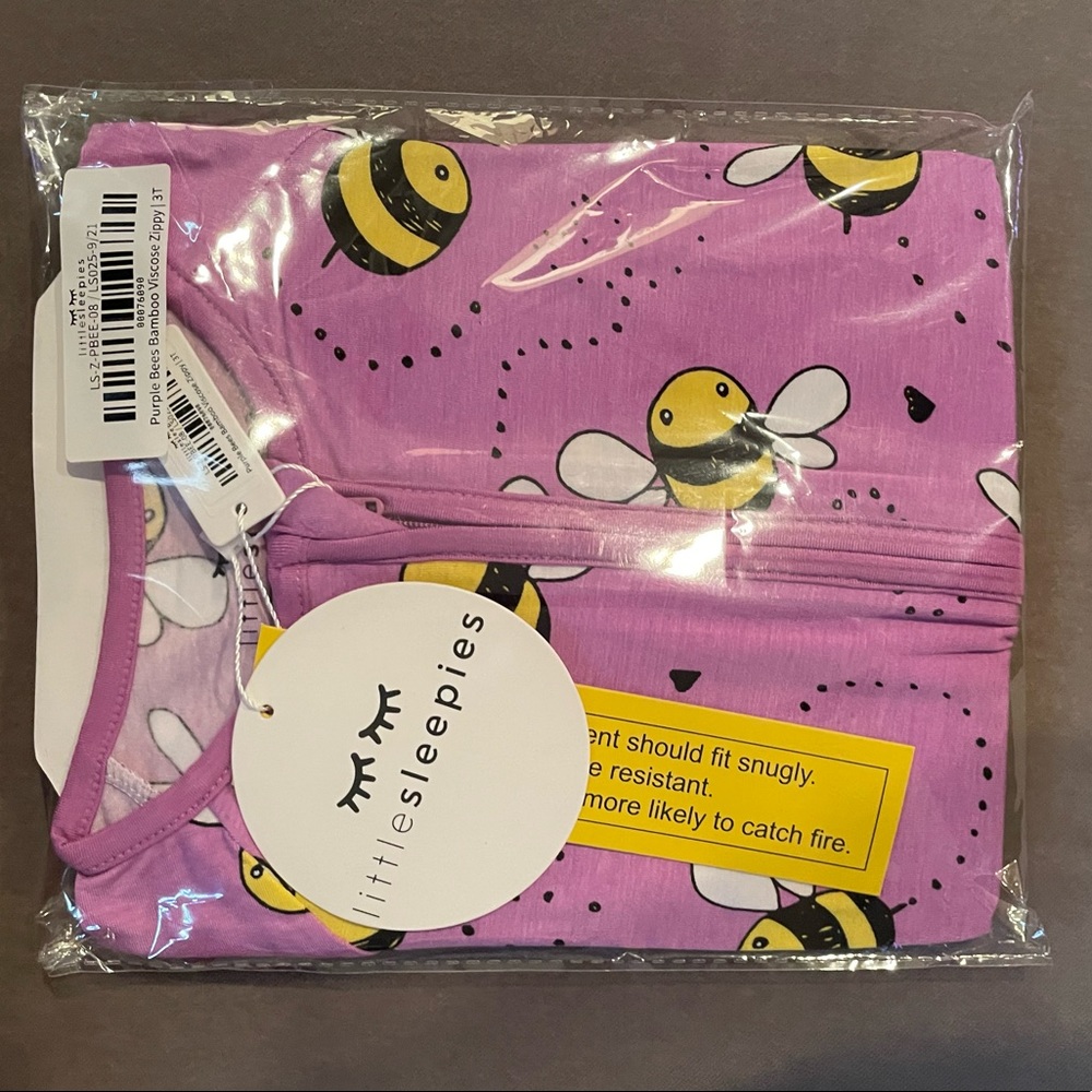 Little Sleepies Purple Bees